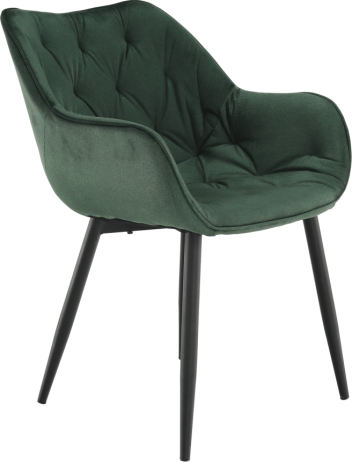 Designové křeslo, zelená Velvet  látka, FEDRIS