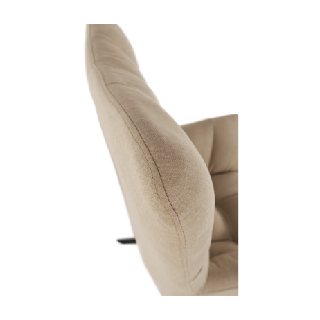 Designové otočné křeslo KOMODO, béžová/černá