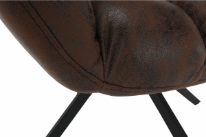 Designové otočné křeslo KOMODO, hnědá/černá