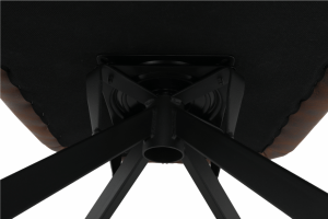 Designové otočné křeslo KOMODO, hnědá/černá