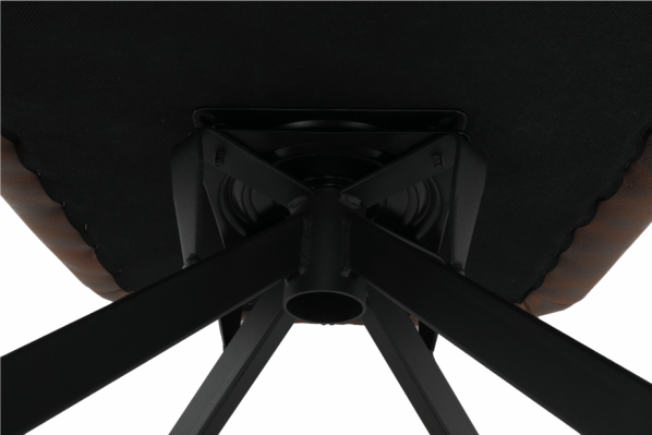 Designové otočné křeslo KOMODO, hnědá/černá
