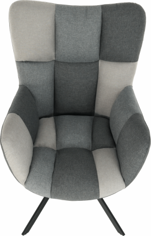 Designové otočné křeslo KOMODO, patchwork/černá