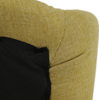 Designové otočné křeslo KOMODO, pistáciová / černá
