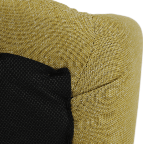 Designové otočné křeslo KOMODO, pistáciová / černá