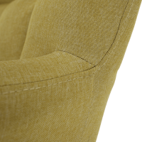 Designové otočné křeslo KOMODO, pistáciová / černá