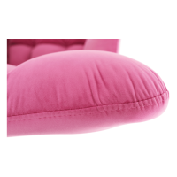 Designové otočné křeslo KOMODO, růžová Velvet látka / černá