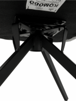 Designové otočné křeslo KOMODO, šedá/černá