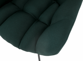 Designové otočné křeslo KOMODO, zelená/černá, látka