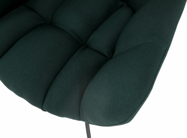 Designové otočné křeslo KOMODO, zelená/černá, látka