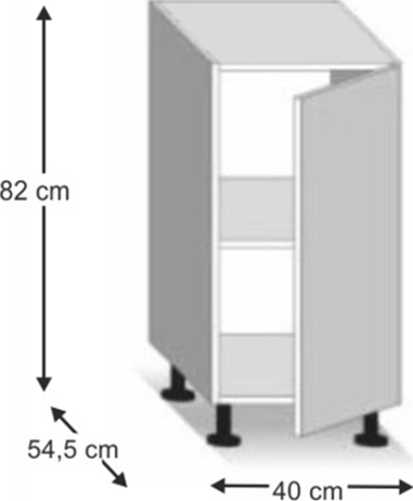 Dolní skříňka LINE D40, dub sonoma