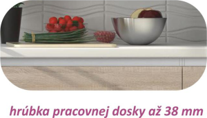 Dolní rohová skříňka LINE, dub sonoma