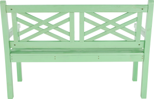 Dřevěná zahradní lavička FABLA, neo mint, 124 cm