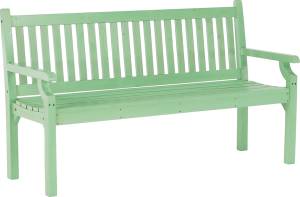 Dřevěná zahradní lavička KOLNA, neo mint, 150 cm