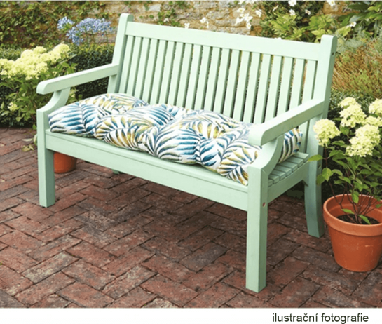 Dřevěná zahradní lavička KOLNA, neo mint, 150 cm