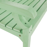 Dřevěná zahradní lavička KOLNA, neo mint, 150 cm