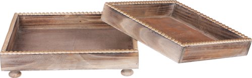 Dřevěný tác LD-0353 NAT 2ks