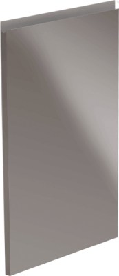 Dvířka na myčku, bílá / šedá extra vysoký lesk HG, 59,6x571,3, AURORA