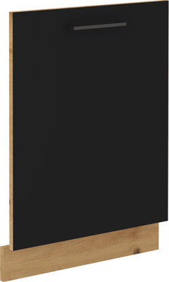 Dvířka na myčku, černý mat / dub artisan, Monro ZM 713x596