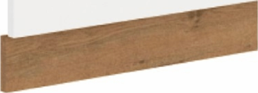 Dvířka VEGA ZM 570x596 na vestavnou myčku nádobí, dub lancelot / bílá extra vysoký lesk HG