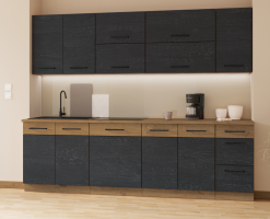 Dvířka VEGA ZM 713x446 na vestavnou myčku nádobí, šedá matná