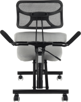 Ergonomický klekosed RUFUS, šedohnědá taupe/černá