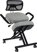Ergonomický klekosed RUFUS, šedohnědá taupe/černá
