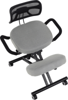 Ergonomický klekosed RUFUS, šedohnědá taupe/černá