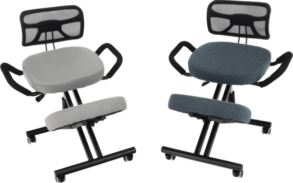 Ergonomický klekosed RUFUS, šedohnědá taupe/černá