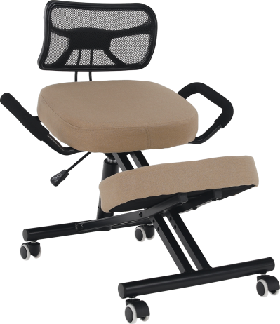 Ergonomická klekačka, béžová/černá, RUFUS
