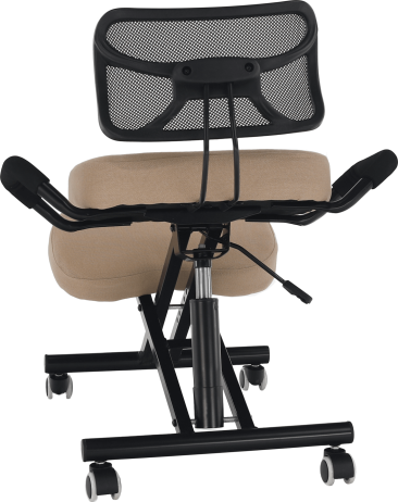 Ergonomická klekačka, béžová/černá, RUFUS