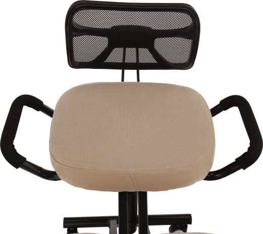Ergonomická klekačka, béžová/černá, RUFUS