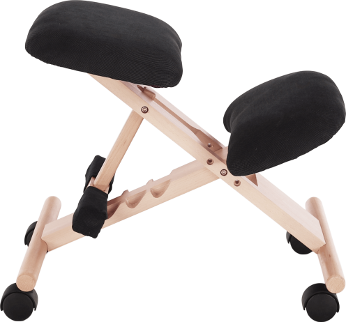 Ergonomická klekačka GROCO, černá/buk
