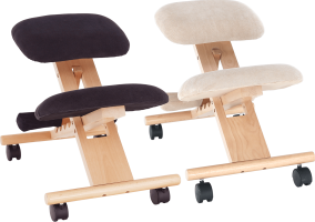 Ergonomická klekačka GROCO, černá/buk