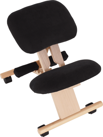 Ergonomická klekačka GROCO, černá/buk