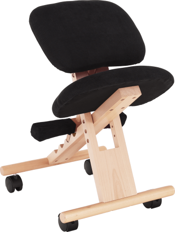 Ergonomická klekačka GROCO, černá/buk