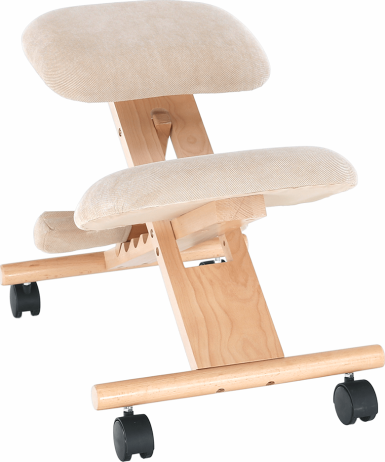 Ergonomická klekačka GROCO, krémová/buk