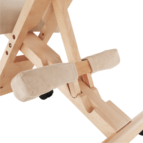 Ergonomická klekačka GROCO, krémová/buk