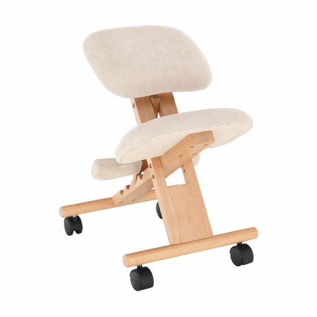Ergonomická klekačka GROCO, krémová/buk