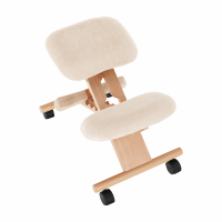 Ergonomická klekačka GROCO, krémová/buk