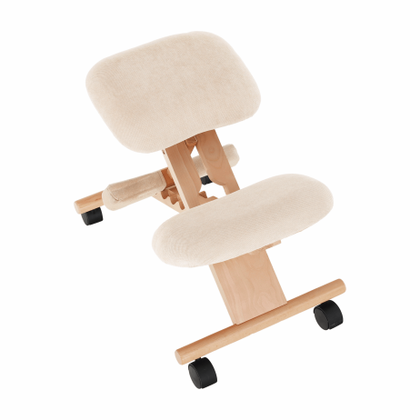 Ergonomická klekačka GROCO, krémová/buk