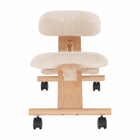 Ergonomická klekačka GROCO, krémová/buk