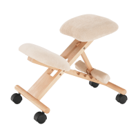 Ergonomická klekačka GROCO, krémová/buk
