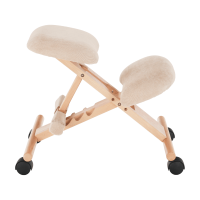 Ergonomická klekačka GROCO, krémová/buk