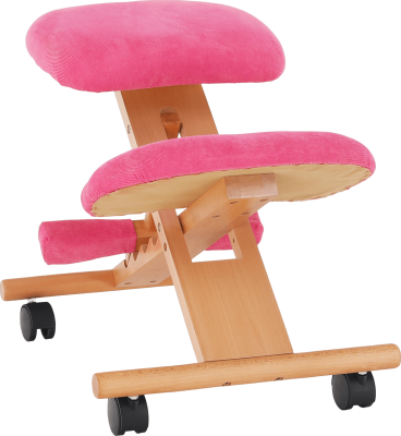 Ergonomická klekačka, růžová / buk, GROCO