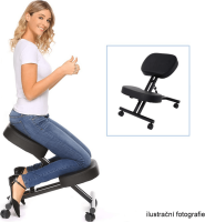 Ergonomická klekačka, růžová/černá, RUFUS