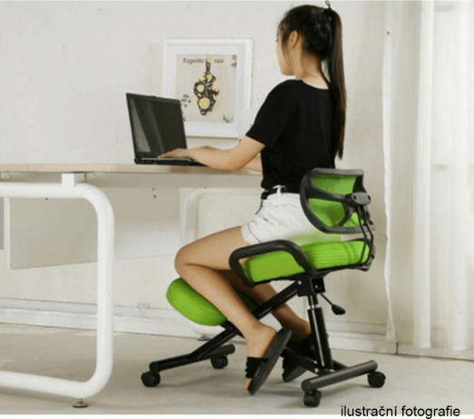 Ergonomická klekačka, růžová/černá, RUFUS