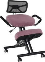Ergonomická klekačka, růžová/černá, RUFUS