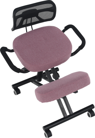 Ergonomická klekačka, růžová/černá, RUFUS