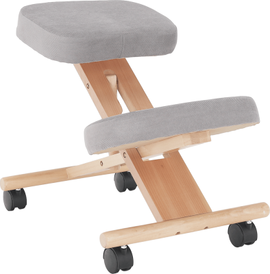 Ergonomická klekačka FLONET, šedohnědá taupe/buk