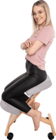 Ergonomická klekačka FLONET, šedohnědá taupe/buk